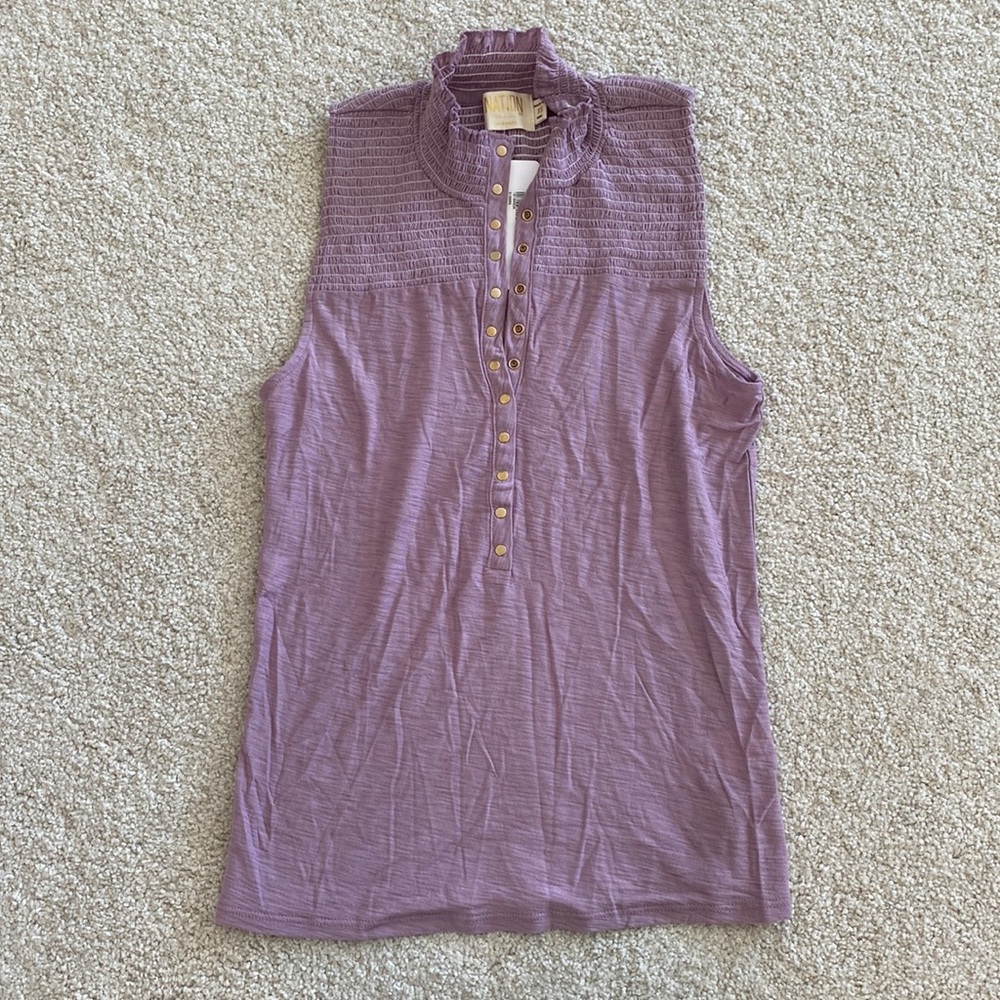 NWT - Nation LTD Posey High Neck Snap Tank - Size XS